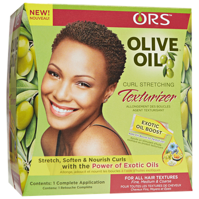 Organic Root Stimulator Olive Oil Curl Stretching Texturizer Kit