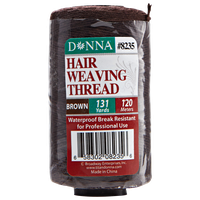 Donna Hair Weaving Thread 131 Yards Brown