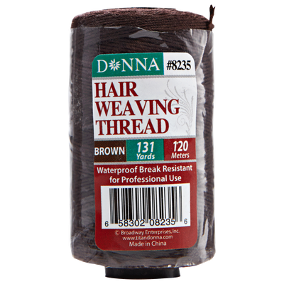 Donna Hair Weaving Thread 131 Yards Brown