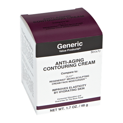 Generic Value Products Anti-Aging Contouring Cream Compare to Olay Regenerist Micro-Sculpting Cream Face Moisturizer