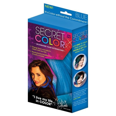 As Seen On TV Secret Color Hair Extensions - Blue