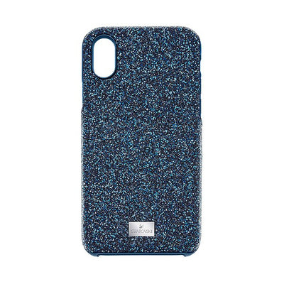 Swarovski Swarovski High Smartphone Case with Bumper, iPhone ® X, Blue Stainless steel