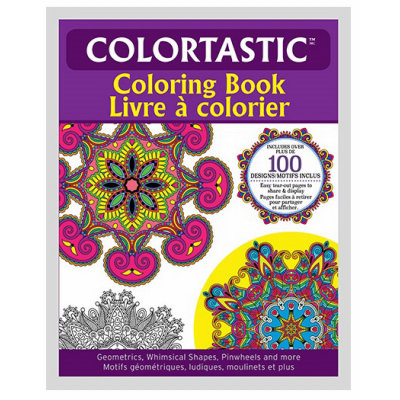 As Seen On Tv Colortastic Colouring Book-PURPLE-One Size