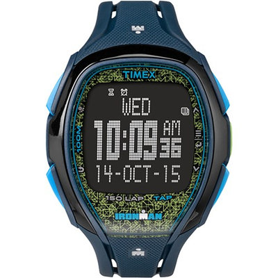 Timex Ironman Sleek 150 Unisex Watch - Blue/Lime Ironman Sleek 150 Unisex Watch