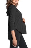 Women's Bun Maternity So Soft Maternity/nursing Hoodie, Size Large - Black