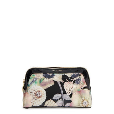 Ted Baker Ottalin Gem Gardens Make-Up Bag, Black/Multi