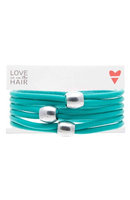 Love Is In The Hair Beach 3-Pack Hair Ties, Size One Size - Blue