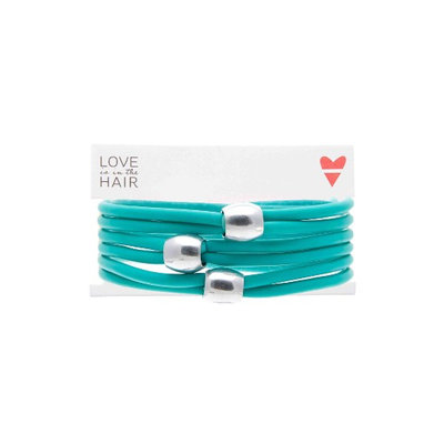 Love Is In The Hair Beach 3-Pack Hair Ties, Size One Size - Blue