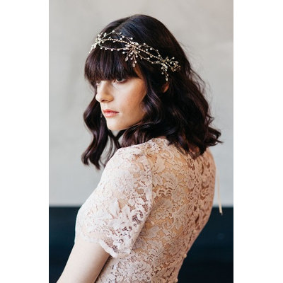 Veil Trends J-Picone Morisette Crystal & Imitation Pearl Headband, Size One Size - Metallic