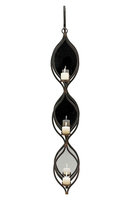 Foreside Home and Garden Triple Teardrop Hanging Mirror