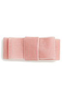 Milledeux Large Velvet Bow Hair Clip, Size One Size - Pink