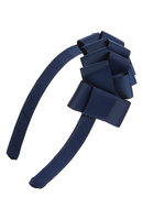 Milledeux Grosgrain Bow Headband, Size One Size - Blue