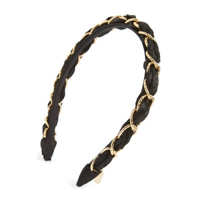 Tasha Woven Link Headband, Size One Size - Grey