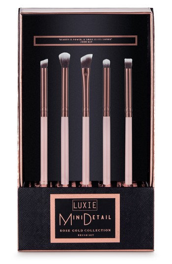 Luxie Rose Gold Mini Detail Eye Brush Set Size One Size No Color