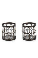 Zodax Tall Vintage Hurricane Candle Holder - Set of 2