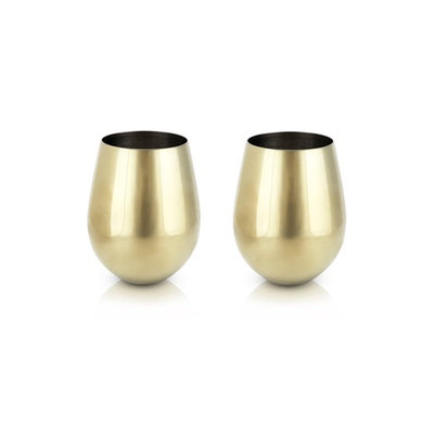 Viski Belmont Stemless 18 Oz. Wine Glasses