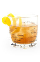 Kikkerland Design Bartending Tumbler Glass With 4 Drink Recipes - 8 Ounces