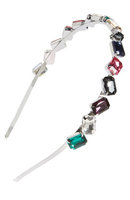 Tasha Crystal Embellished Headband, Size One Size - Coral