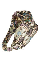 Berry Knotted Brocade Headband, Size One Size - Metallic