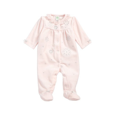 Little Me Girls' Snowflake Footie - Baby