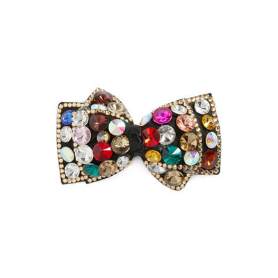 Tasha Bling Me Out Crystal Bow Barrette, Size One Size - Coral