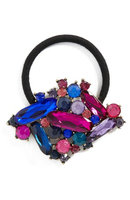 Tasha Crystal Embellished Ponytail Holder, Size One Size - Pink