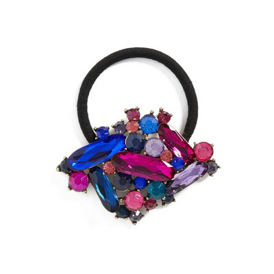 Tasha Crystal Embellished Ponytail Holder, Size One Size - Pink