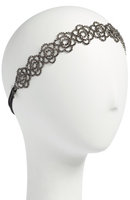 Tasha Botanical Crystal Head Wrap, Size One Size - Black