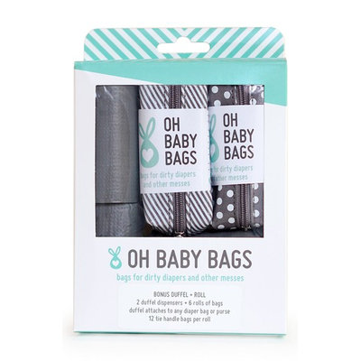 Infant Oh Baby! Portable Clip-On Dispenser & Bag Set, Size One Size - Grey