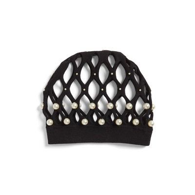 Gucci Imitation Pearl Hair Net, Size Medium - Black