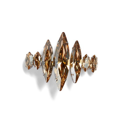 L. Erickson Spiked Crystal Barrette, Size One Size - Metallic