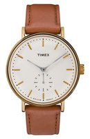 Timex Fairfield Sub Second Cream Gold Brown
