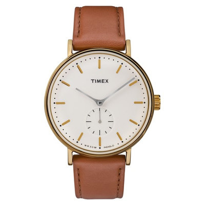 Timex Fairfield Sub Second Cream Gold Brown