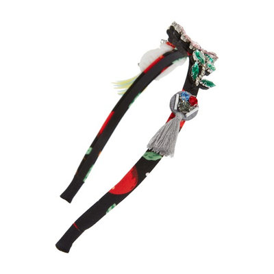Cara Parrots Embellished Headband, Size One Size - Red