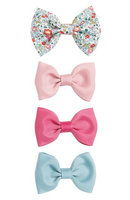 Milledeux 4-Piece Bows Hair Clip Set, Size One Size - Pink