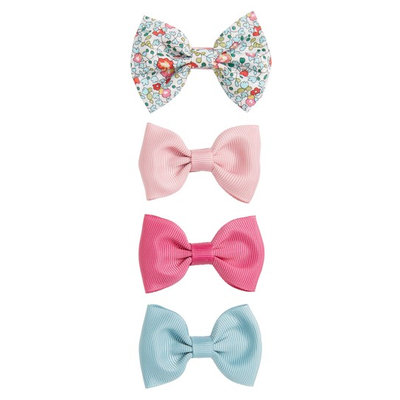 Milledeux 4-Piece Bows Hair Clip Set, Size One Size - Pink