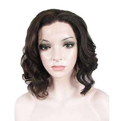 Ebingoo Synthetic Lace Front Wigs Bob Natural Hairline For Women Short Hairstyles Brown Mixed Black Color N20-4+30
