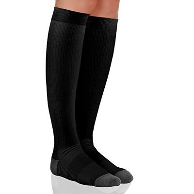 Compression Socks for Men and Women. Medical Graduated Compression 15-20 mmgh. Moderate Support Stockings, Great for Nurse, Pregnancy, Athletic, Running, Flight Travel, Shin Splint Recovery