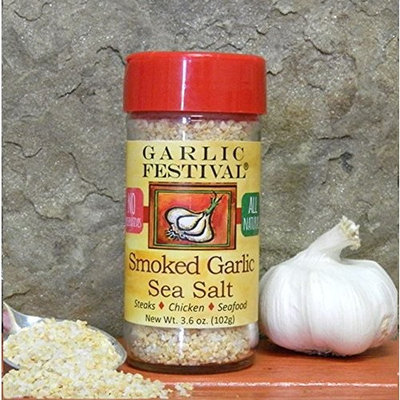 Garlic Festival Foods Smoked Garlic Sea Salt 3.6 oz.
