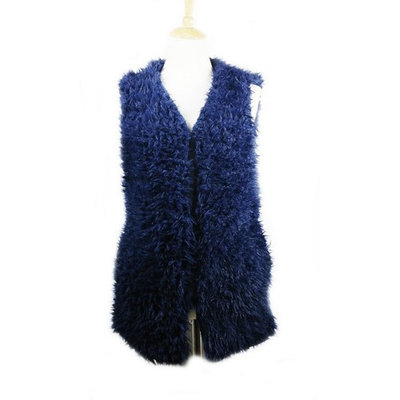 Amtal Women Faux Fur Vest Waistcoat Front Hook Closure Sleeveless Jacket
