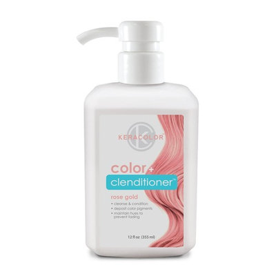 Keracolor Color Plus Clenditioner, Rose Gold, 12 Fluid Ounce