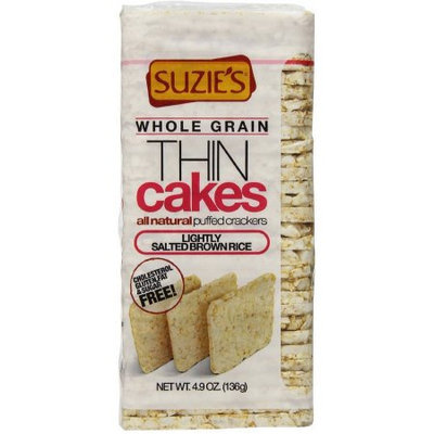 Suzie's Puffed Crackers Corn, Quinoa & Sesame Thin Cakes, 4.9 oz, (Pack of 6)