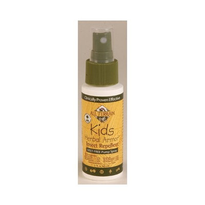 All Terrain Kids DEET-Free Herbal Armor Insect Repellent, 2 Ounce, Safe for Sensitive Skin, Effective Bug Spray Formula with Natural Essential Oils, Great for Travel, Camping, Outdoor Activities