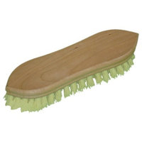 Zephyr 53409 Yellow Polypropylene Hand Scrub Brush with Pointed Wood Block, 9
