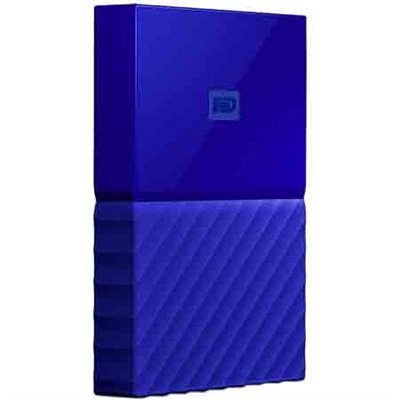 Western Dig Tech. Inc Wd - My Passport 1TB External USB 3.0 Portable Hard Drive - Blue