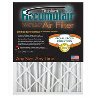 Accumulair® Titanium 16x36x1 (Actual Size) High Efficiency Allergen Reduction Air Filter/Furnace Filters