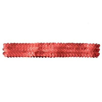 Reflectionz Girls Red Sequin Accented Narrow Headband