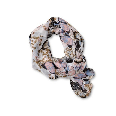 Women's Oblong Fashion Scarf - Butterfly