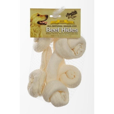 Rawhide Brand 6-Inch Natural Safety-Knot Bones, 3 Per Pack, Mesh/Hdr
