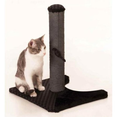 Max & Marlow Cat Scratch Post, Black, 18